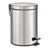 Ведро-контейнер для мусора (урна) с педалью LAIMA Classic, 12 л, зеркальное, нержавеющая сталь, со съемным внутренним ведром в Качканаре