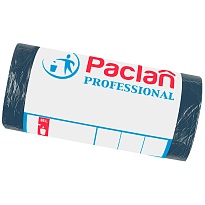 Мешки для мусора 35 л, черный, в рулоне 50 шт., ПНД, 6,2 мкм, 600х500 мм, PACLAN Professional, 604077 в Качканаре