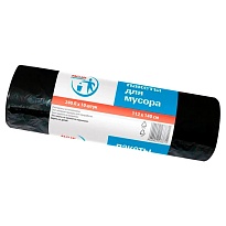 Мешки для мусора 240 л, черные, в рулоне 10 шт., ПВД 30 мкм, 1400х1120 мм, PACLAN Professional, 606336 в Качканаре