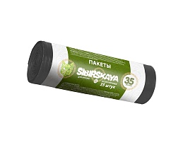 Мешки для мусора 30 л, черные, в рулоне 25 шт., ПНД, 7 мкм, 580х480 мм, SIBIRSKAYA, 101-003 S в Качканаре