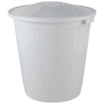 Мусорный бак с крышкой 80 л серый 80 серый в Качканаре