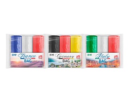 Мешки для мусора 30 л, ассорти, в рулоне 20 шт., ПНД, 9 мкм, 600х500 мм, GRIFON Триколор, 101-024 в Качканаре Мешки для мусора 30 л, ассорти, в рулоне 20 шт., ПНД, 9 мкм, 600х500 мм, GRIFON Триколор, 101-024 в Качканаре