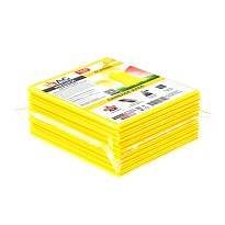 Мешки для мусора 160 л, желтые, в пачке 10 шт., ПВД, 40 мкм, 900х1100 мм, i-Bag в Качканаре