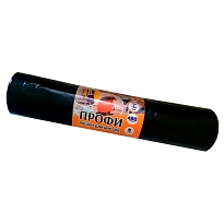 Мешки для мусора 480 л, черные, в рулоне 5 шт., ПВД, 65 мкм, 1700х1300 мм, Концепция Быта Профи, 603735 в Качканаре